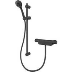 Aqualisa Shower Sets Aqualisa Midas 220 Shower Kit With Single Outlet Shower Valve Black