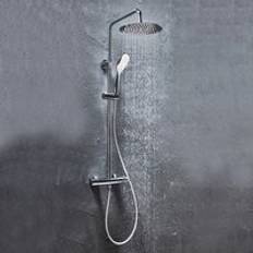 Orbit Vizion Curved Thermostatic Bar Mixer Shower with Shower Kit Chrome