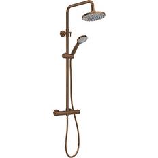 G 3/4 Shower Systems Nuie Aquari Curvo Concealed Thermostatic Mixer Shower Bronze