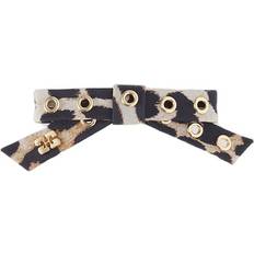 Brown Hair Clips Ganni Eyelet Bow Nylon Barrette Clip