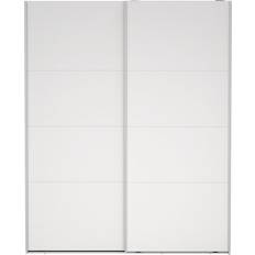 Ebuy24 Catania Klædeskab 2 Skydelåger 180 x 179 x 65 cm Hvid Garderobeskab