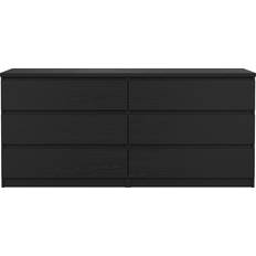 Ebuy24 Naia Dobbelt 6 Skuffer Kommode