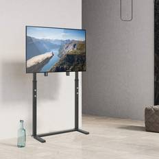 TV Floor Stand Bracket Height Adjustable Stable For 32-100 Inch Black