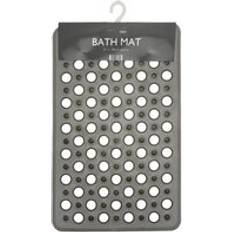 PVC Non-Slip Bath Mats Country Club Bath Mat PVC Safety Suction Cups Retro Style 61 x 38 cm Grey
