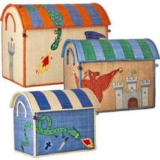 Storage Baskets Rice Raffia Storage House Dragon Medium
