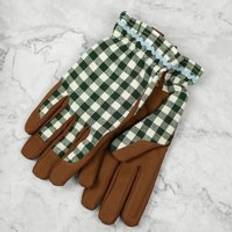 Burgon & Ball Hand Cultivators Burgon & Ball Colour Collection Gloves Heritage Green Check