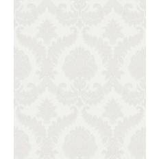 Carma Galerie Italian Silks And Damasks Damask White Wallpaper IS33330