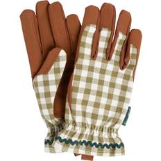 Burgon & Ball Hand Cultivators Burgon & Ball Gingham Gardening Gloves Olive