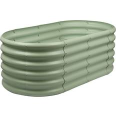 Harbour Housewares Rounded Raised Garden Bed 120Cm X 60Cm X 45Cm Green