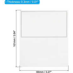 Unique Bargains Blank Greeting Cards 25 Pcs Favor Decor Foldable Blank Card