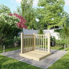 Treated Timber Decking Kit 4ft x 4ft Light Brown