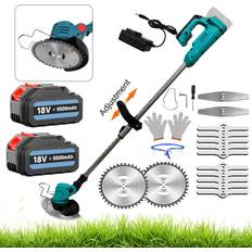 Cordless Grass Trimmer 2x 5.5A Battery Charger