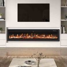 Garden Sanctuary 80 Inch 1800W Electric Freestanding Fireplace