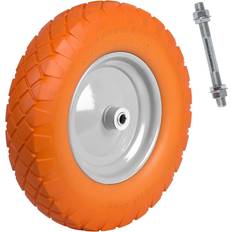 Orange Wheelbarrows Humberg Puncture Free Wheelbarrow Wheel 4.00-8 Orange-White