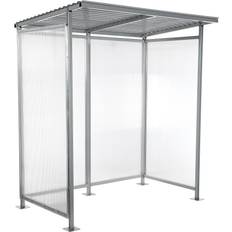 Garage Vestil Smoking Shelter Bus Stop 3-4 Person Capacity 4.11 ft Width 6.27 ft Model# SSH-7939-80 (Building Area )