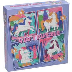 Puslespil Wins Holland Jigsaw Puzzle 4in1 Forest Animals 12 pcs