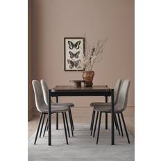 Ellos Bord Ellos Matgrupp Gilda Med Bord 120 x 80 cm 4 Stolar Brun Bordsgrupp