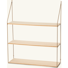 Søstrene Grene MDF Fyrretræsfiner Jern 65 x 20 x 81,5 cm Væghylde 65cm