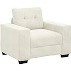 Møbler vidaXL Sofastol 59 cm Fløjl Cremefarvet Lænestol