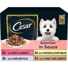 Cesar Pets Cesar Selection in Sauce 48 Pouches Adult Premium Wet Dog Food