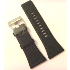 Diesel Watch Straps Diesel Original Replacement Leather Strap DZ7207 Watch Band Black 34 mm