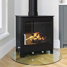 Black Wood Stoves Amberglo Black Cast Iron Wood Burning Stove 8.4kW AGL059