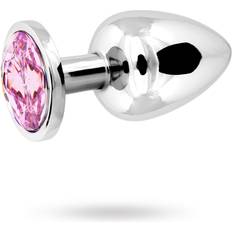 Vuxen Metal Plug Large Silver Pink