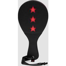 Bondage Boutique Faux Leather Red Stars Slapper Spanking Paddle