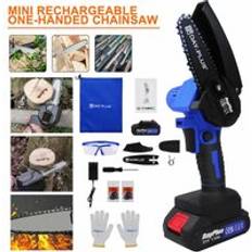 Briefness Electric Chainsaw Cordless Portable Wood Cutting