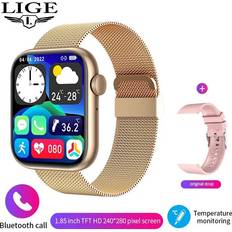 Aihontai LIGE Smart Watch For Women Full Touch Screen Bluetooth Call Waterproof