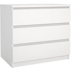 Ebuy24 Naia 3 Skuffer Hvid Kommode