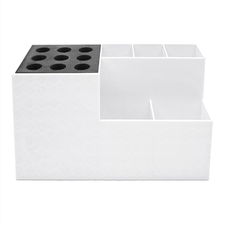 White Hair Styler Accessories Torribaly White Scissor Non-Slip Storage Rack Ultra Light Hair Tool Organizer