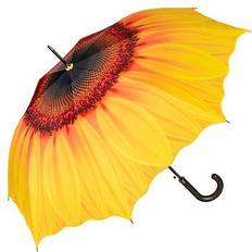 Flower Sunflower Art Print Walking Length Umbrella