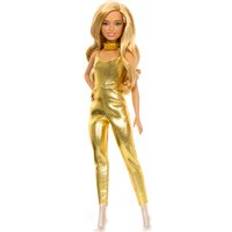 Barbie Blonde Doll with Gold Playsuit