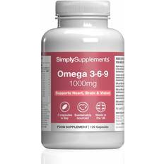 Simply Supplements Omega 3 6 9 1000mg Capsules 120 pcs