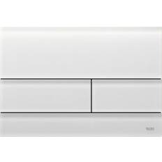 Square II Frostat Glas Spolknapp Vit