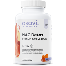 Osavi NAC Detox Selen & Molybdæn 120 Veganske Kapsler 90 stk