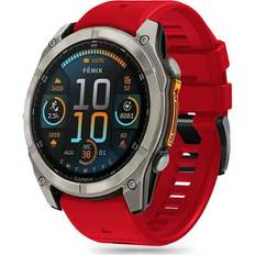 Tech-Protect Silicone Line Garmin Fenix 5X 5X Plus 6X Pro 7X 8 51 mm Red