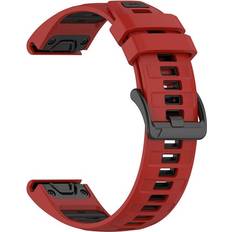 Silikonarmband till Garmin Fenix 8 51mm Röd