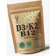 Mother Nature Vitamin D3 10000IU K2 MK7 B12 10000MCG Best Natural Powder
