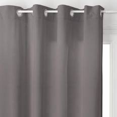 Gardiner & Tillbehör Univers Lilou Upholstery Curtain Velvet Effect 140 260 cm Atmosphera - Dark Grey