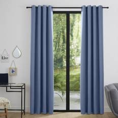 Gardiner & Tillbehör Mörkläggningsgardiner 140 x 260 cm Blåklint Set med 2