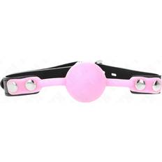 Luminous Silicone Ball Gag 4cm Pink