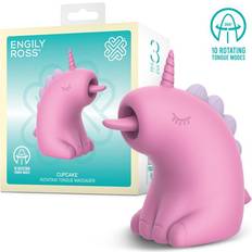 Cupcake Rotating Tongue Massager Pink