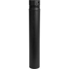 Aduro Stål Kamintillbehör Aduro Skorstensrör Oisolerad Ø80Mm 500Mm Svart