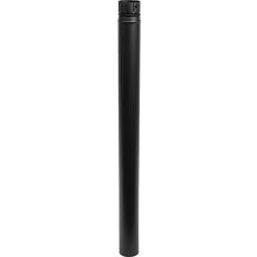 Aduro Stål Kamintillbehör Aduro Skorstensrör Oisolerad Ø80Mm 1000Mm Svart