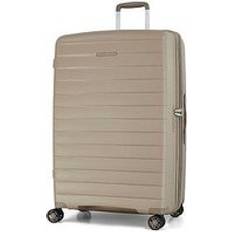 Beige Suitcases Rock Luggage Palma Large Suitcase Champagne Beige