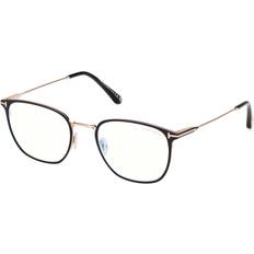 Tom Ford Terminal- & Blue Light- briller Tom Ford Mand FT6041-B Blue-Light Block 002 52 Briller Mænd Black Matte Black On Gold 52mm