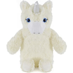 White Heat Bottles KS Brands Novelty Soft Unicorn Padded Fleece Covered Hot Water Bottle