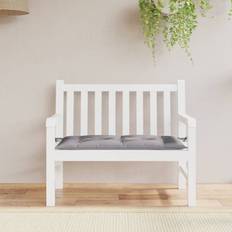 Textil Trädgårdsbänkar Utemöbler vidaXL Bänkdyna För Trädgården Grå 110x50x7 cm Oxfordtyg Trädgårdsbänk